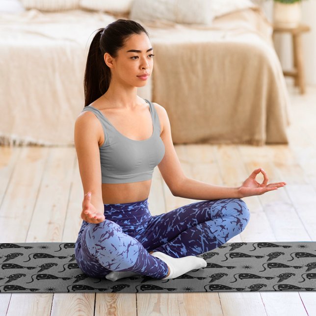 Tapis De Yoga Astrologie mystique Cat noir étoile corbeau (Créateur téléchargé)