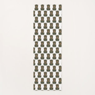 Tapis De Yoga Attitude de vieux chat tigré