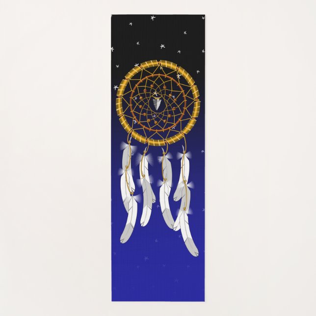 Tapis De Yoga Attrape-rêves--Œil de tigre (Devant)