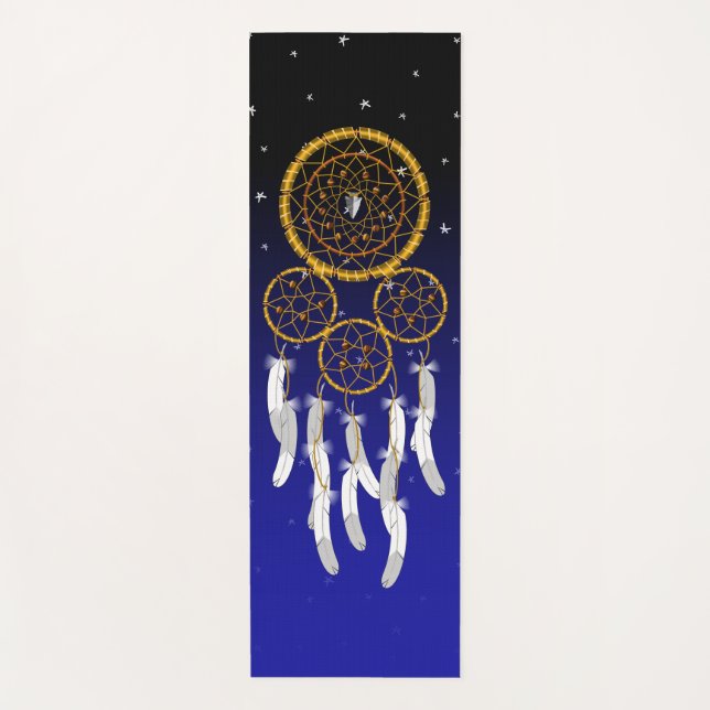 Tapis De Yoga Attrape-rêves--Œil de tigre (Devant)