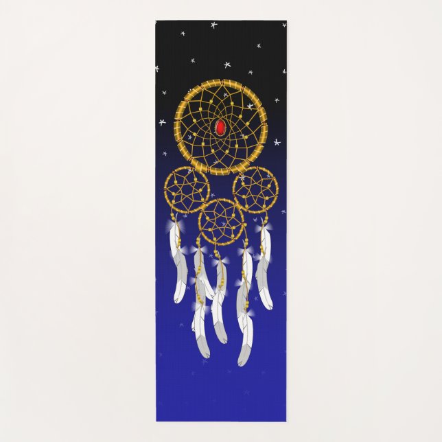 Tapis De Yoga Attrape-rêves--Rubis (Devant)