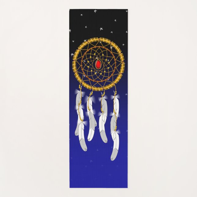Tapis De Yoga Attrape-rêves--Rubis (Devant)