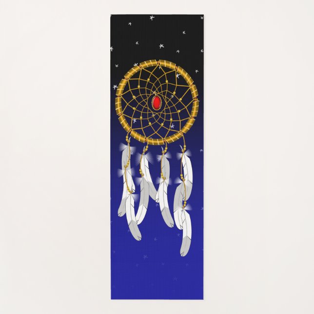 Tapis De Yoga Attrape-rêves--Rubis (Devant)
