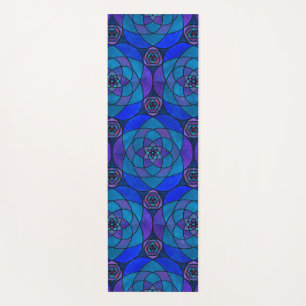Tapis de yoga au mandala riche en bijoux