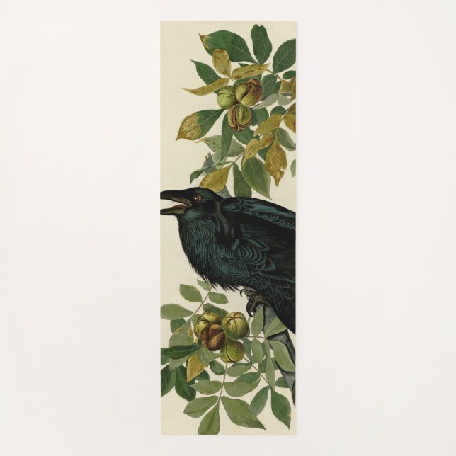 Tapis De Yoga Audubon Raven Oiseau classique (Devant)