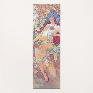 Tapis De Yoga Automne (Quatre Saisons), Alphonse Mucha