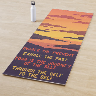 Tapis de Yoga Avec Citations Inspirantes