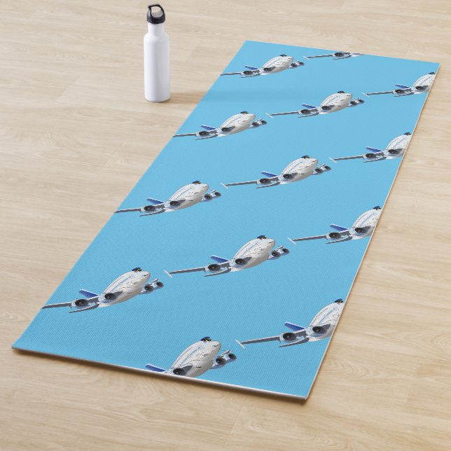 Tapis De Yoga Avion de dessin (En situation)