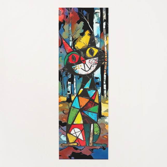 Tapis De Yoga Avoir Une Journée Abstraite Kinda (Devant)