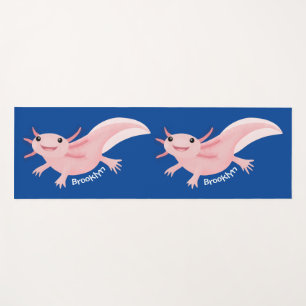 Tapis De Yoga axolotl rose pâle