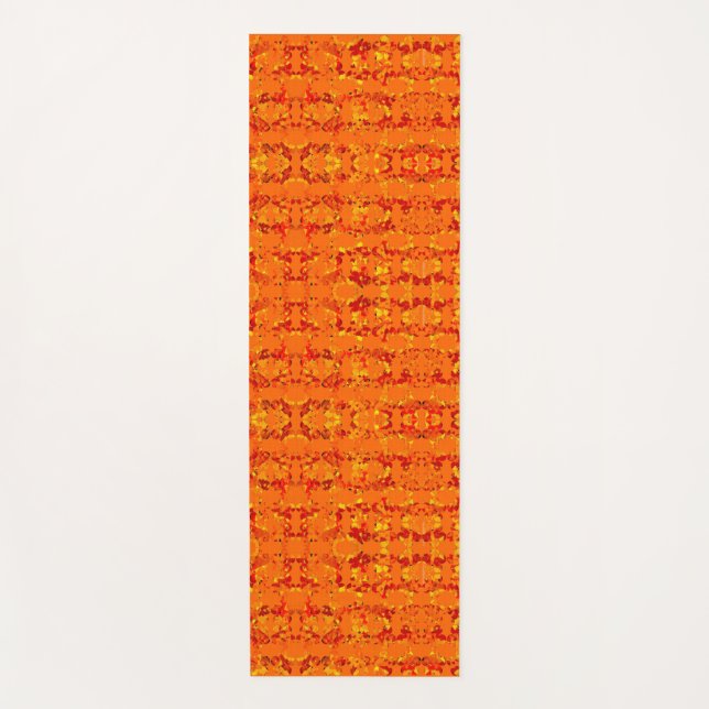 Tapis De Yoga Aztek Orange (Devant)