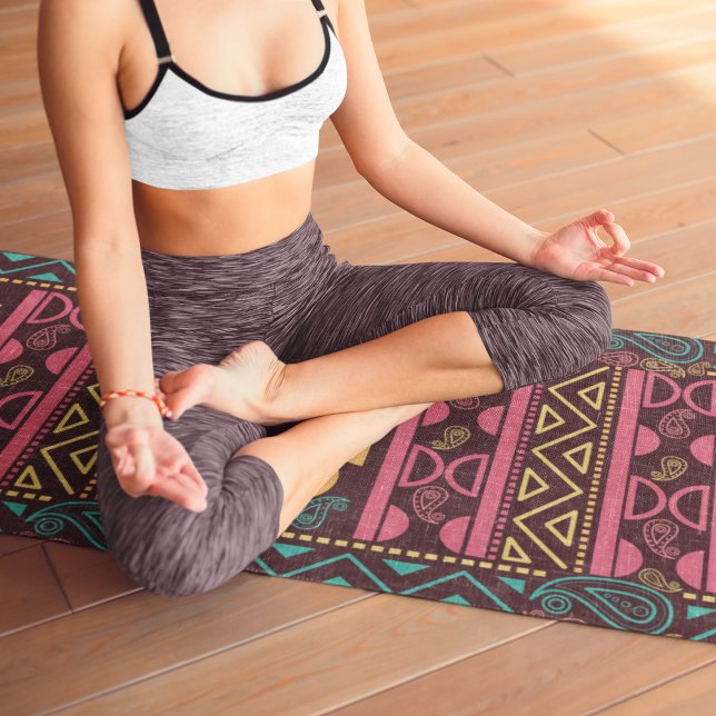 Tapis De Yoga aztèque rouge (Créateur téléchargé)