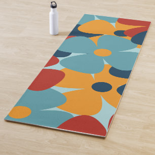 Tapis De Yoga B floral coloré