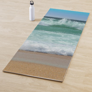 Tapis De Yoga Balnéaire Sea Waves Sand Beach Modèle tendance