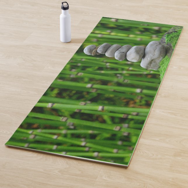 Tapis De Yoga Bambou et équilibre Yoga Mat (En situation)