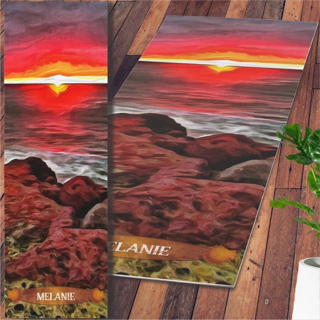 Tapis De Yoga Banderas Rocky Sunset 914 (Créateur téléchargé)