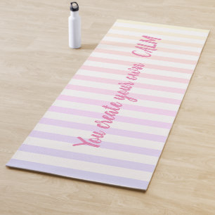 Tapis De Yoga Bandes colorées cool - Vous Créez Votre Propre Cal