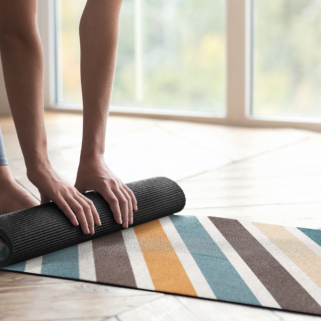 Tapis De Yoga bandes diagonales (Créateur téléchargé)