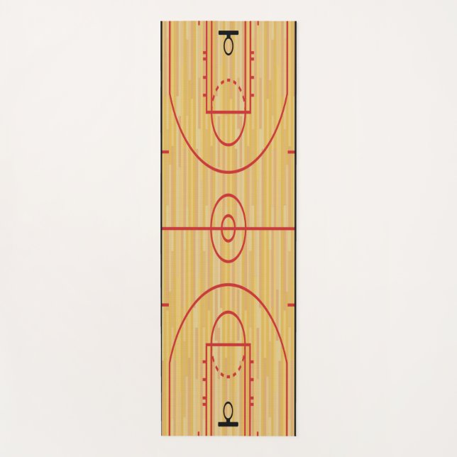 Tapis De Yoga Basket-ball Conception Yoga Mat (Devant)