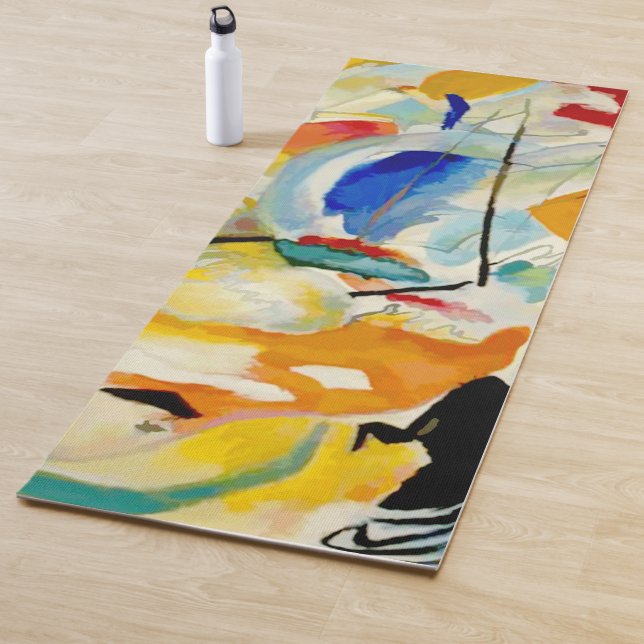 Tapis De Yoga Bataille navale de Kandinsky 1913 (En situation)