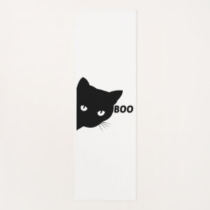 Tapis De Yoga Bateau à chat noir Chats cadeaux Halloween