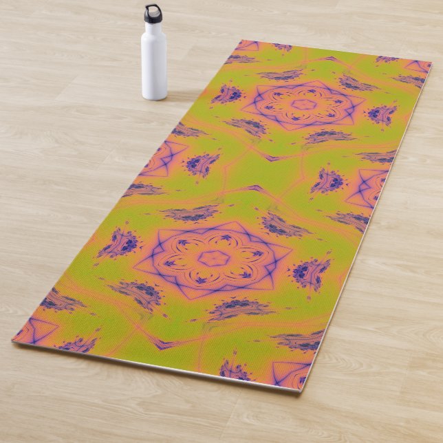 Tapis De Yoga Beach Sunset High Contrast Mandela (En situation)