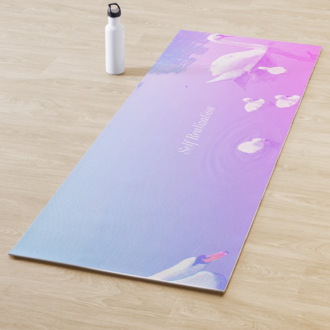 Tapis De Yoga Beau Lac des Cygnes (En situation)