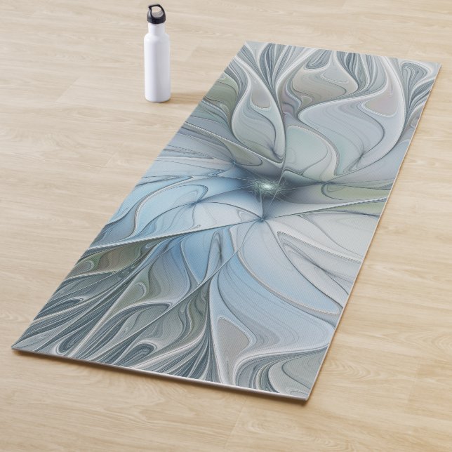 Tapis De Yoga Beauté élégante Moderne Abstraite Fractal Art Flow (En situation)