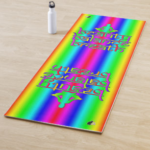 Tapis De Yoga Beauty Balance Respiration Rainbow Intentions