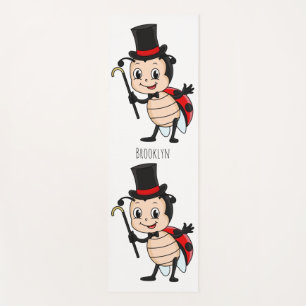 Tapis De Yoga Bébé mignon avec chapeau et dessin animé de cravat