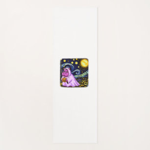 Tapis De Yoga Bébé mignon Moo Deng Halloween Van Gogh Starry Nui