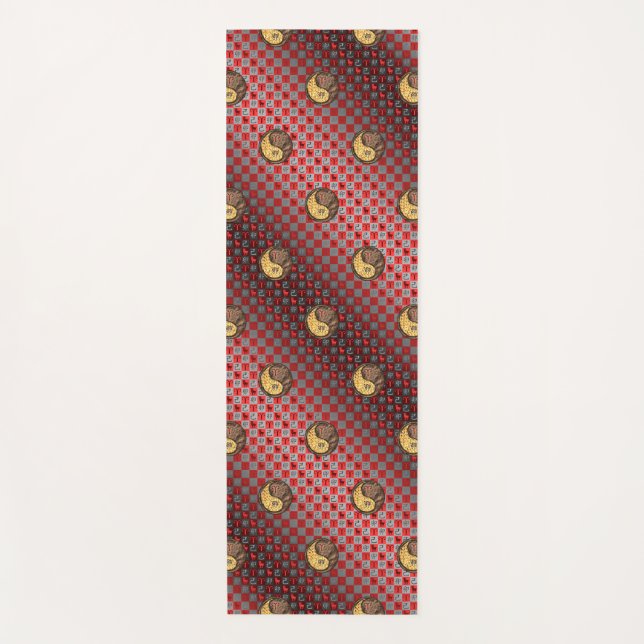 Tapis De Yoga Bélier et lapin terrestre (Devant)