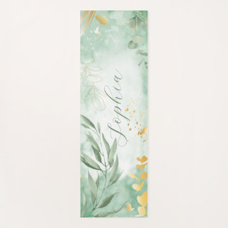 Tapis De Yoga Belle aquarelle Eucalypse Nom Yoga Mat