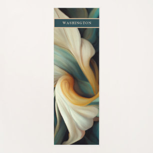 Tapis De Yoga Belle couleur Turquoise et crème Couleur perles Ab