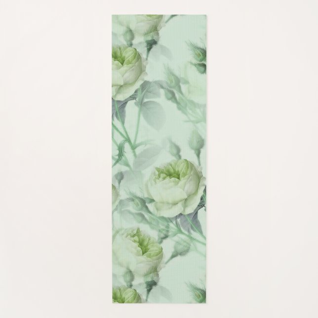 Tapis De Yoga Belle florale Vintage (Devant)
