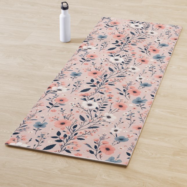 Tapis De Yoga Belle plante fleurie (En situation)