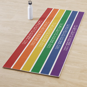 Tapis De Yoga Bénédiction hébraïque - Soutien de la fierté 
