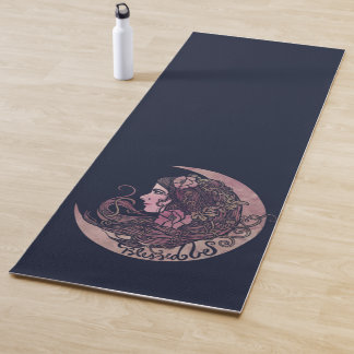 Tapis De Yoga Béni Soit La Déesse Lune Art Pagan