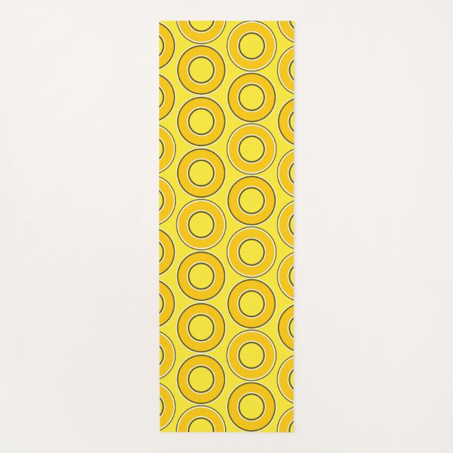 Tapis De Yoga Beurre-écossais - Puits rétro (Devant)