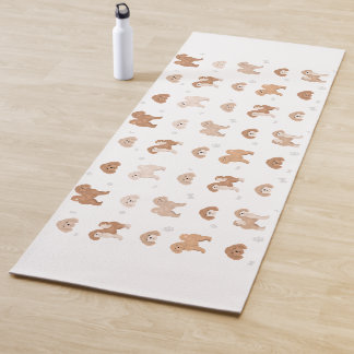 Tapis De Yoga Bichpoo, Poochon, mélange de chien Bichon Caniche 