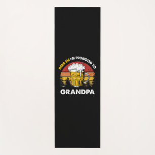 Tapis De Yoga Bière Moi Je Suis Promu À Grand-Père Anniversaire