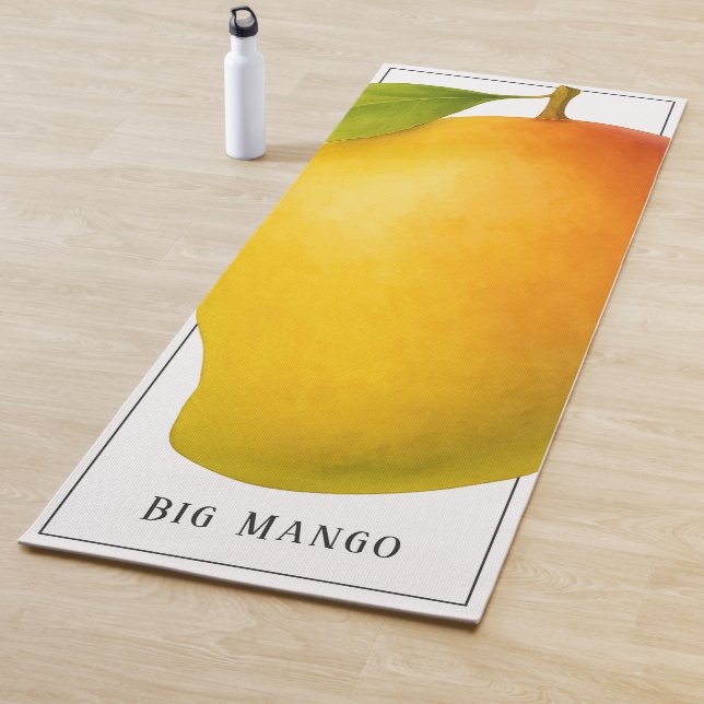 Tapis De Yoga Big Mango, Sweet Fruit and Name (En situation)