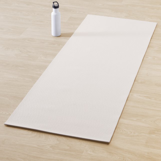 Tapis De Yoga blanc cassé, lait blanc, blanc chaud (En situation)