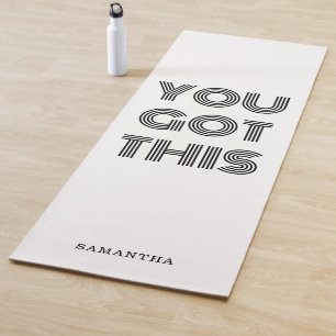 Tapis De Yoga Blanc Personnalisé VOUS AVEZ EU CETTE MOtivation