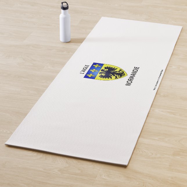 Tapis de Yoga - blason de L'Aigle - Normandie (En situation)