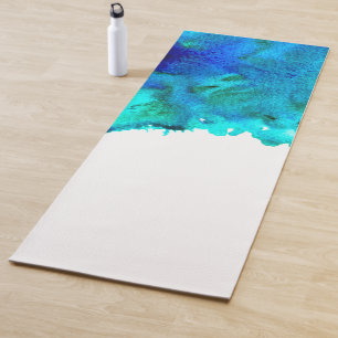 Tapis De Yoga Bleu océan apaisant personnel dynamique art énergé