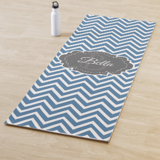 Tapis De Yoga Blue Chevron Personnalisé Yoga Mat