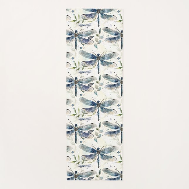 Tapis De Yoga Blue Dragonflies (Devant)