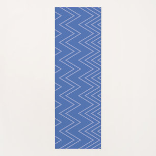 Tapis De Yoga Blue, moderne, simple, cool, trendy zigzag