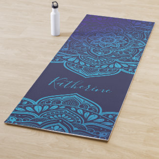 Tapis De Yoga Blue Moon Mandala Personalized Yoga Mat
